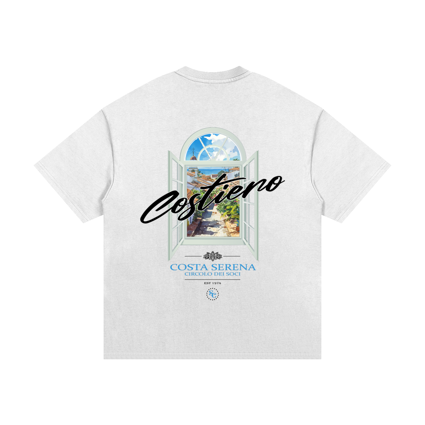 SUBSTATE 'Costa Serena' Oversized Heavyweight Cotton T-Shirt