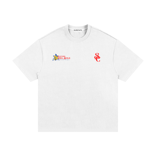 SUBSTATE 'Sapore Del Sole' Oversized Heavyweight Cotton T-Shirt