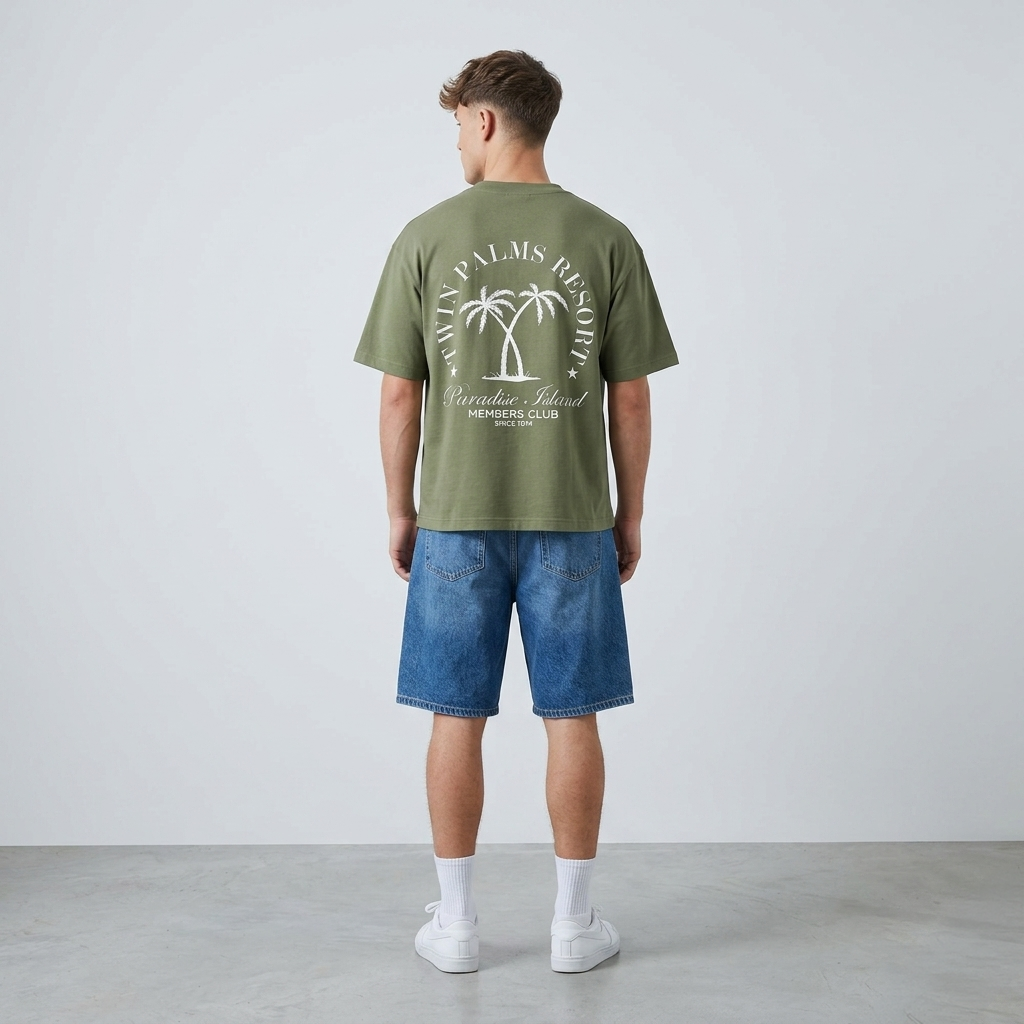 Substate 'Twin Palms Resort' Heavyweight Vintage Washed T-Shirt