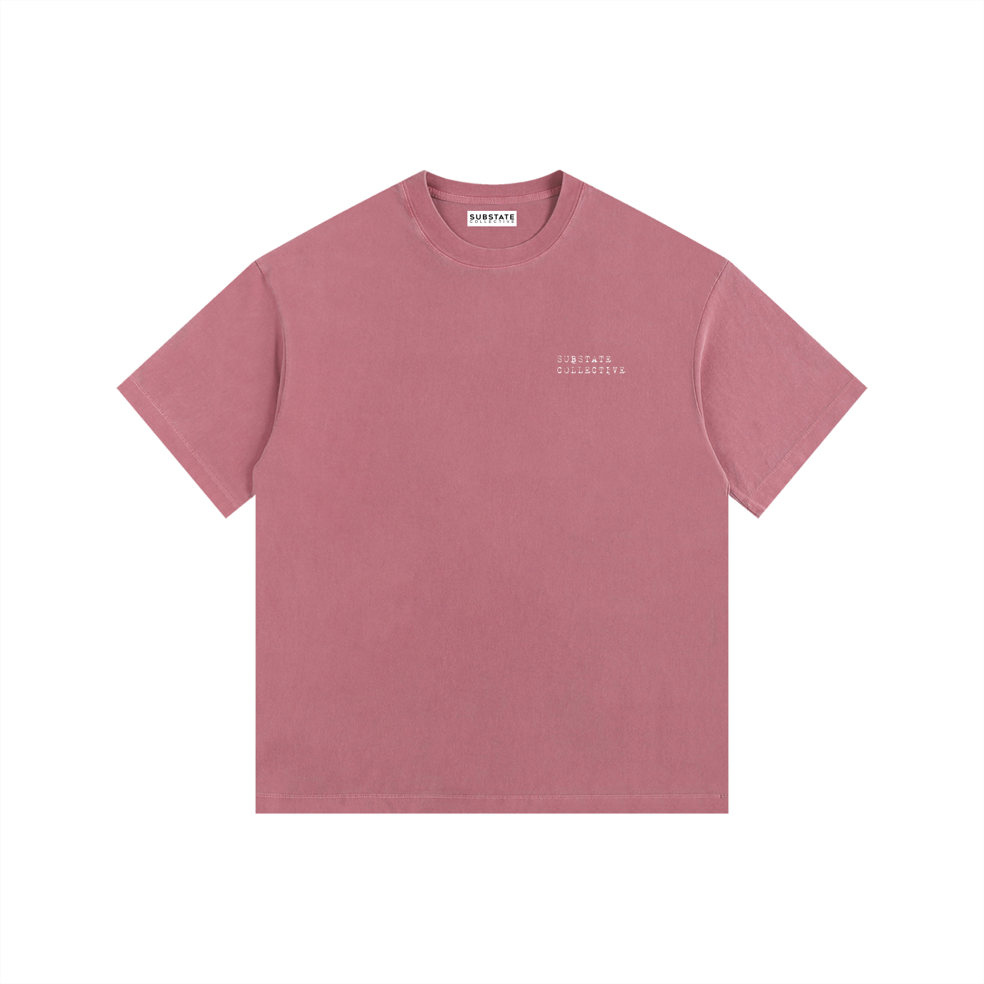 Substate Crest Vintage Washed Oversized Cotton T-Shirt