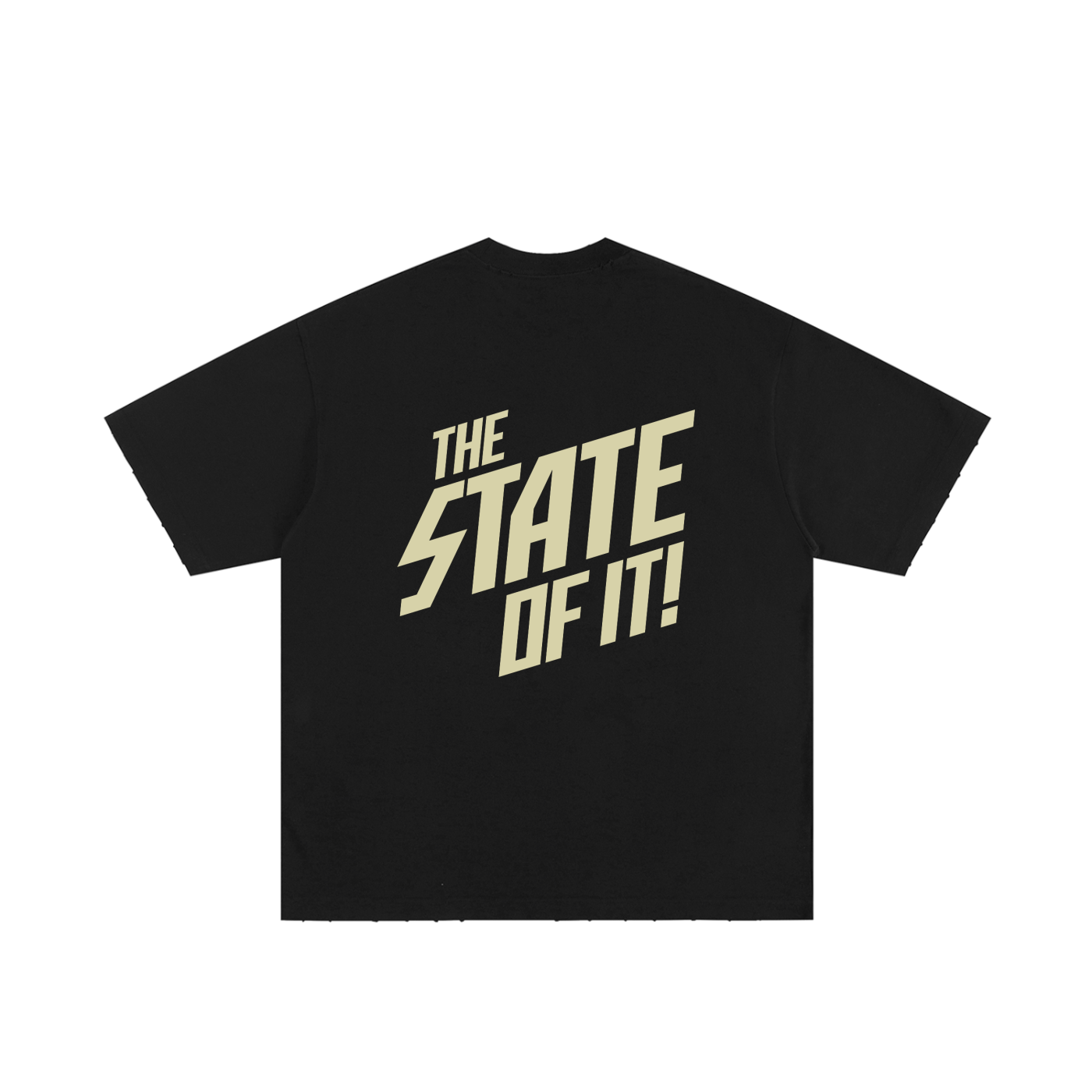 SUBSTATE 'The State Of It' Oversized Heavyweight Hand-frayed T-Shirt