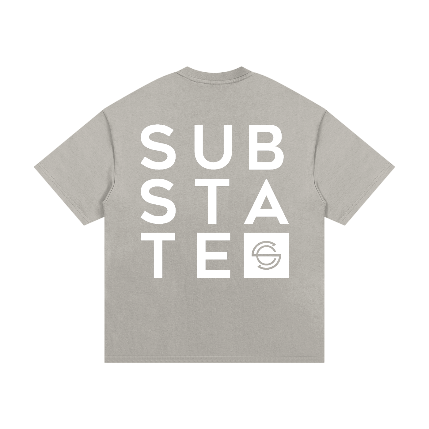 Substate Block Print Oversized Heavyweight Cotton T-Shirt