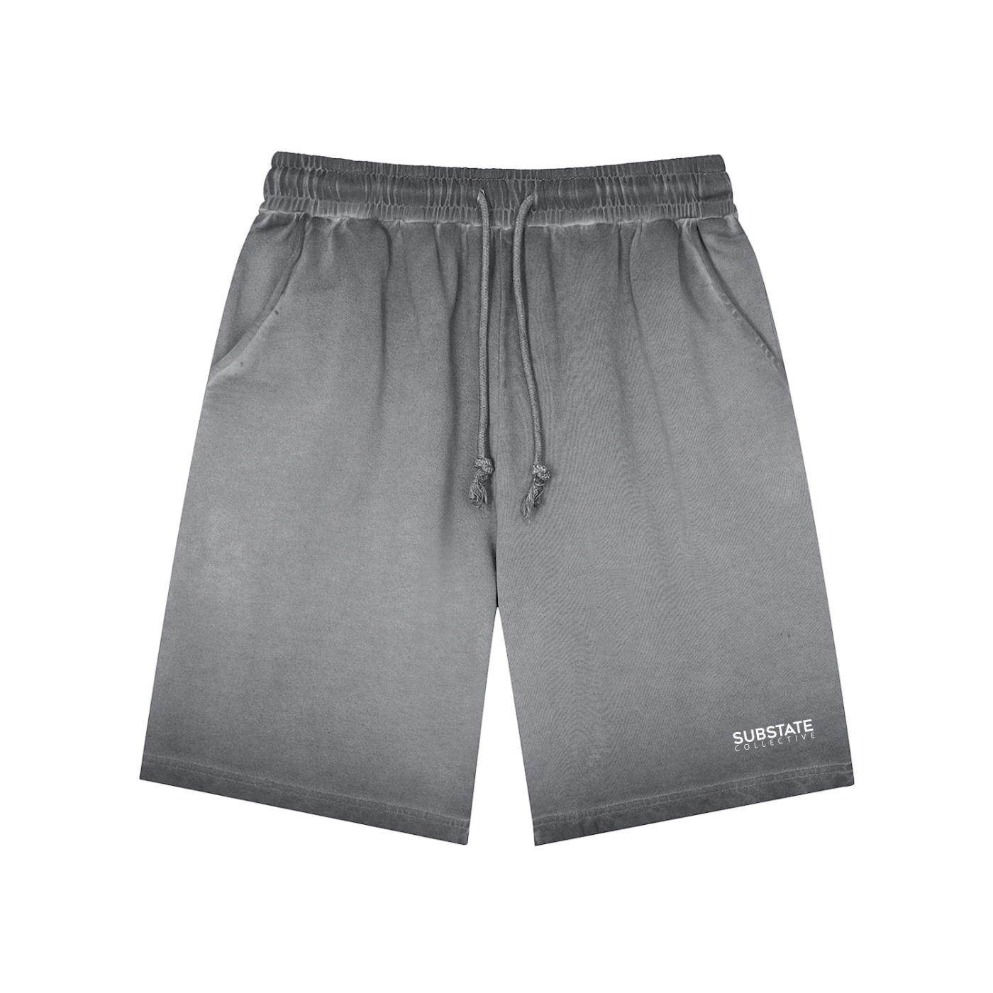 Substate Collective Vintage Sun-Faded Jogger Shorts.