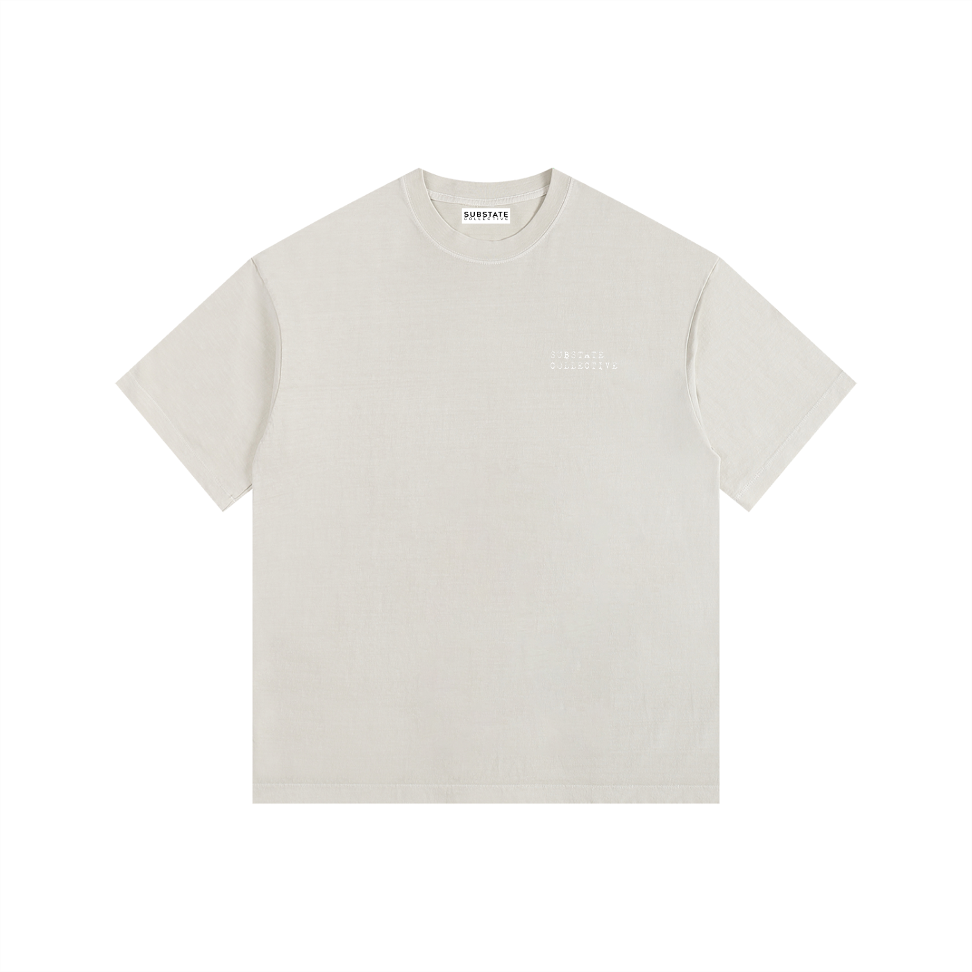 Substate Crest Vintage Washed Oversized Cotton T-Shirt