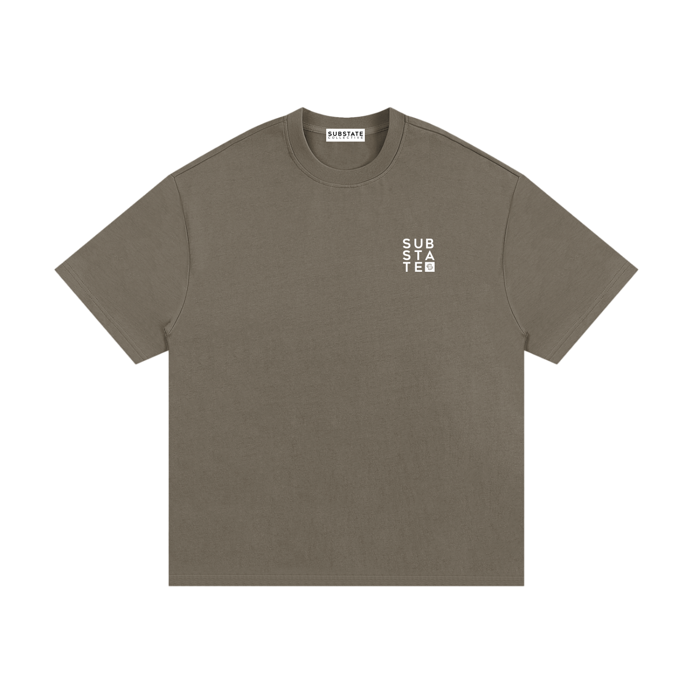 Substate Block Print Oversized Heavyweight Cotton T-Shirt