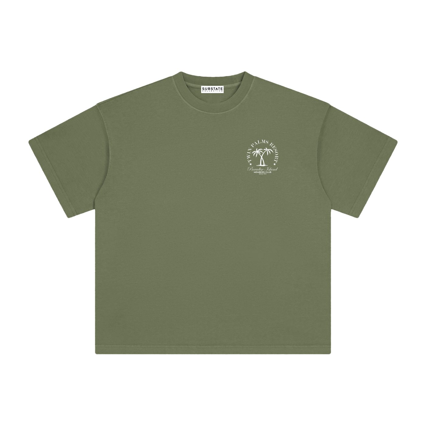 Substate 'Twin Palms Resort' Heavyweight Vintage Washed T-Shirt