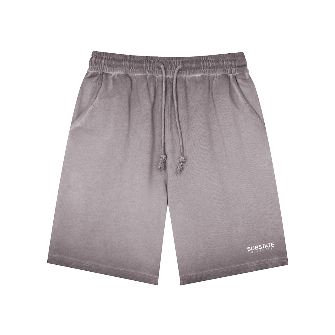 Substate Collective Vintage Sun-Faded Jogger Shorts.