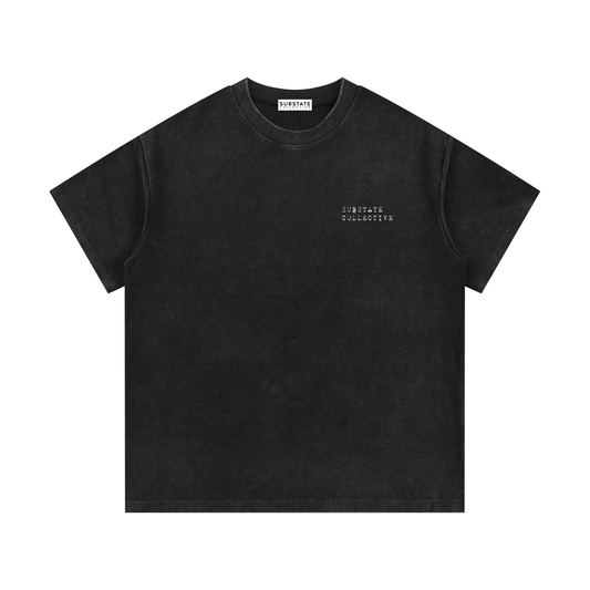 Mineral Wash Waffle Knit T-Shirt
