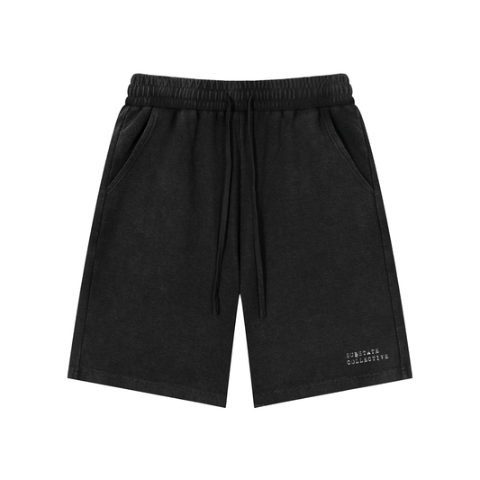 Mineral Wash Waffle Knit Shorts