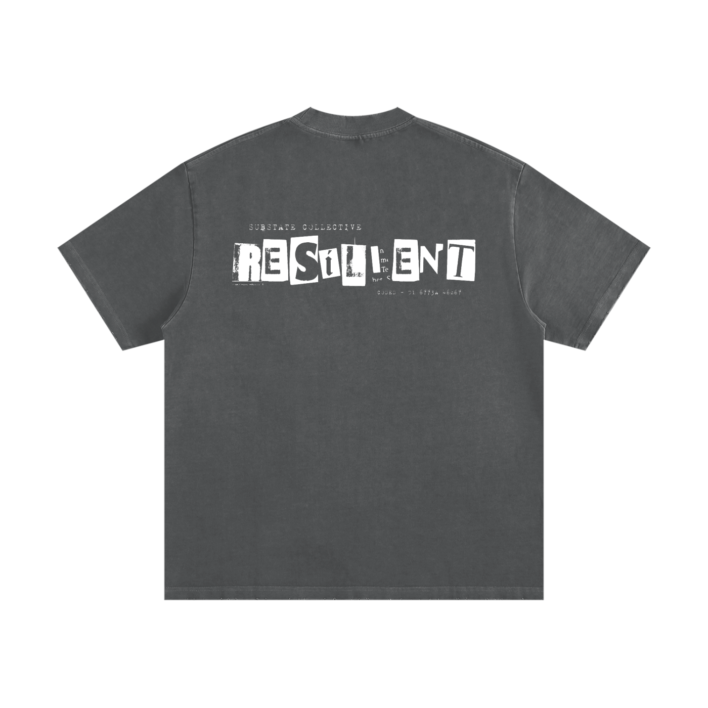 Substate 'Resilient' Oversized Heavyweight Vintage Washed Frayed T-Shirt