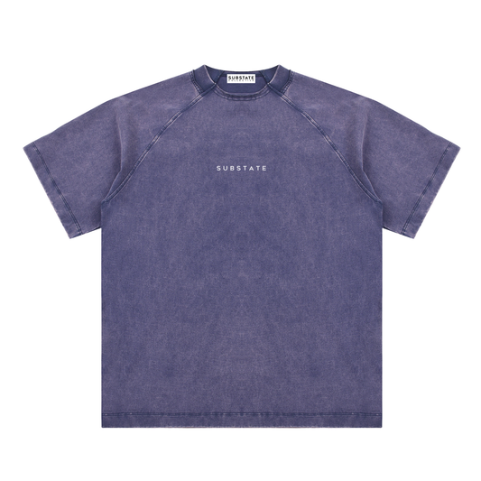 Clean Vintage Washed Raglan Cotton T-Shirt