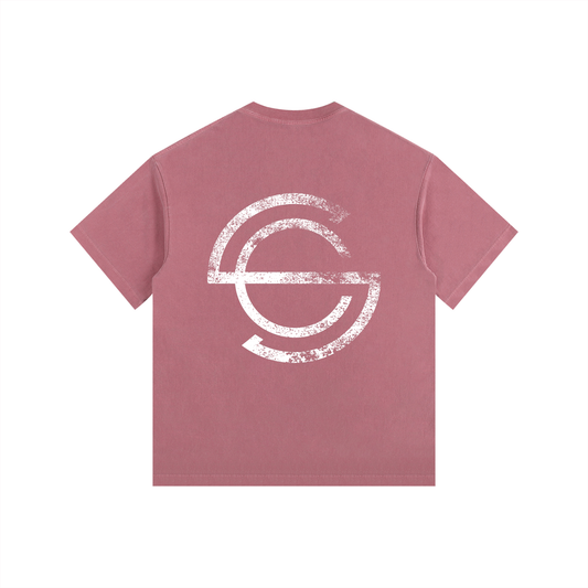 Substate Crest Vintage Washed Oversized Cotton T-Shirt