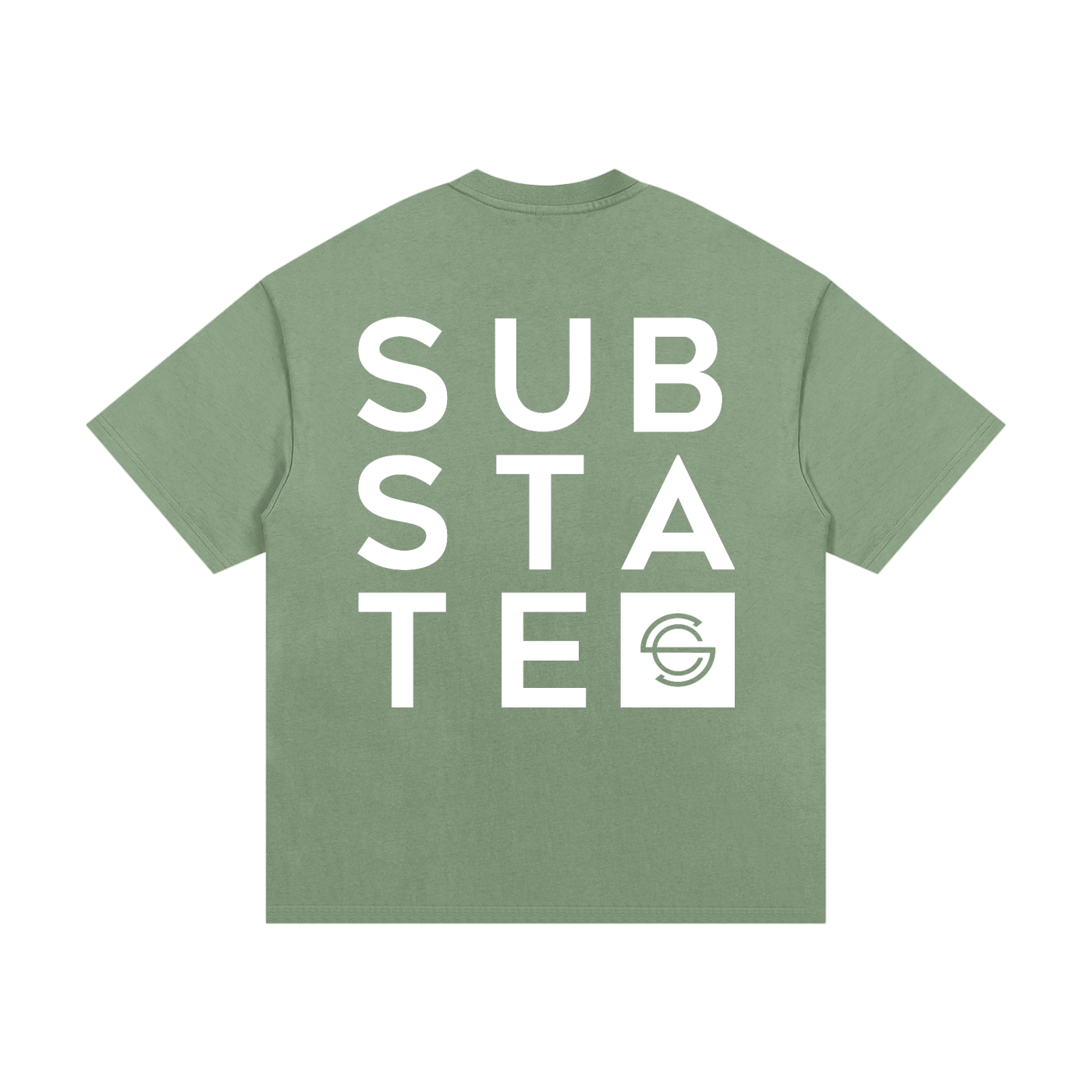 Substate Block Print Oversized Heavyweight Cotton T-Shirt