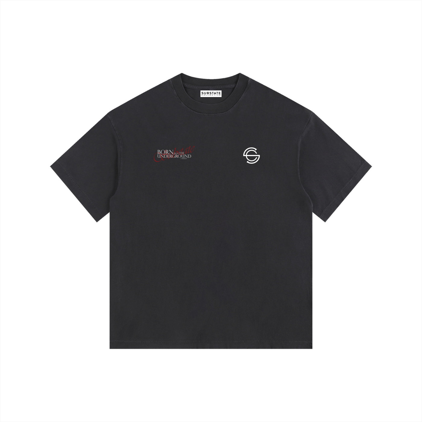 SUBSTATE Vintage Washed Oversized Cotton T-Shirt