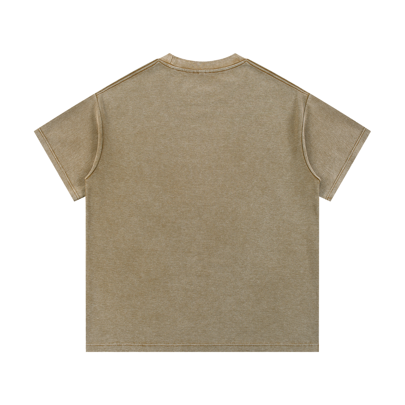 Mineral Wash Waffle Regular Fit Knit T-Shirt