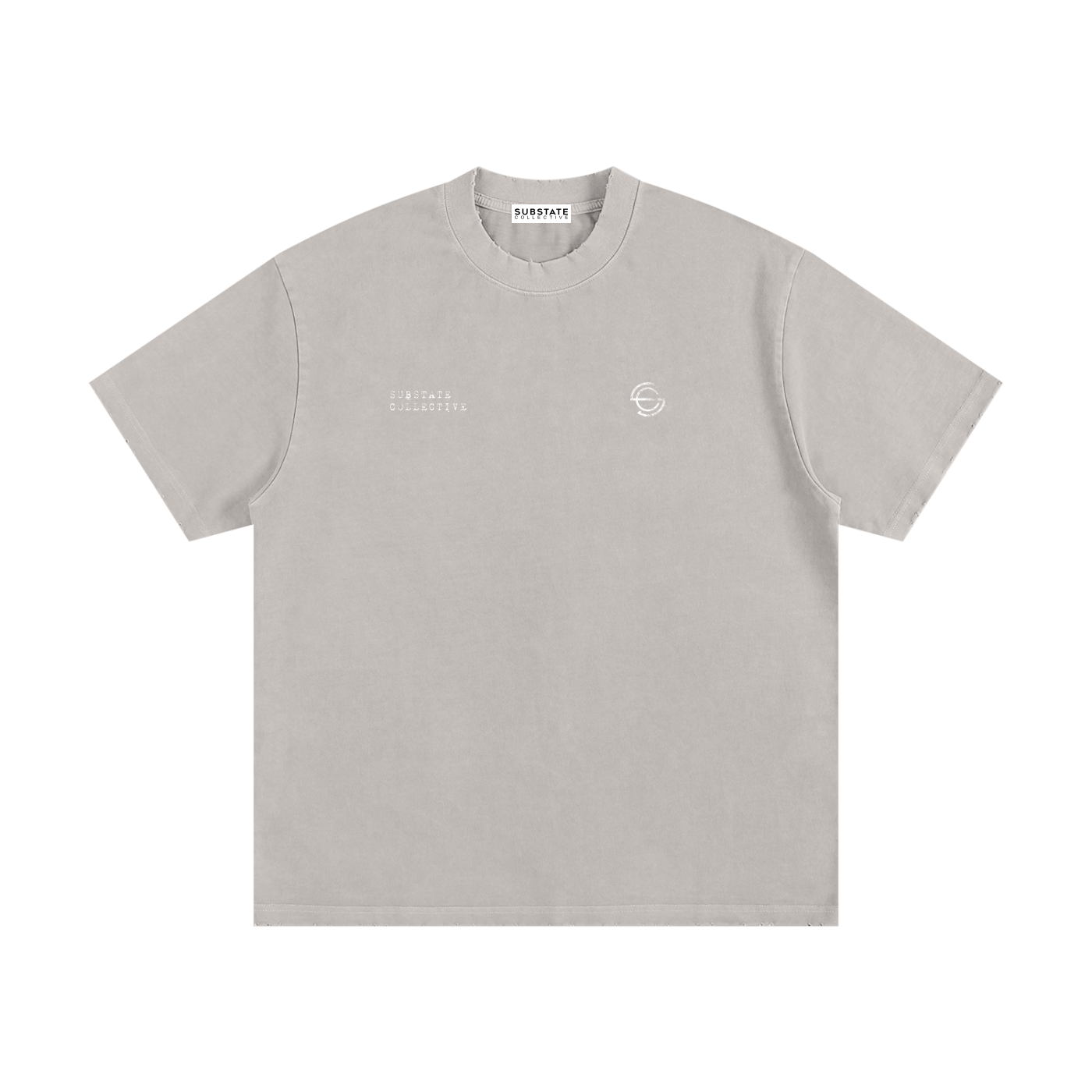 Substate 'Resilient' Oversized Heavyweight Vintage Washed Frayed T-Shirt