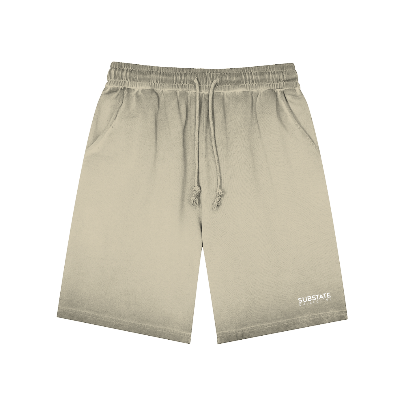 Substate Collective Vintage Sun-Faded Jogger Shorts.