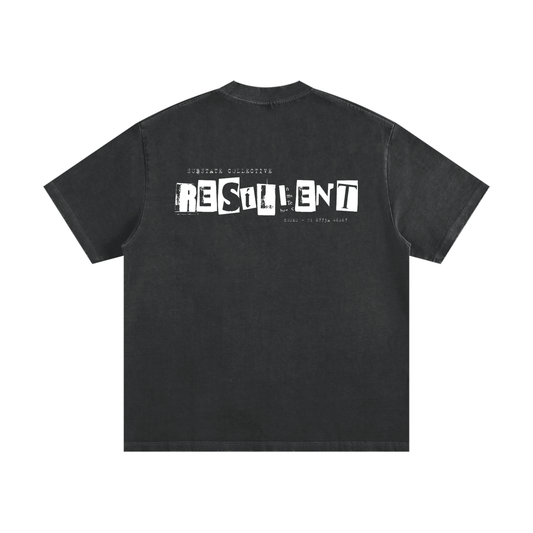 Substate "Resilient" Heavyweight Vintage Washed Frayed T-Shirt