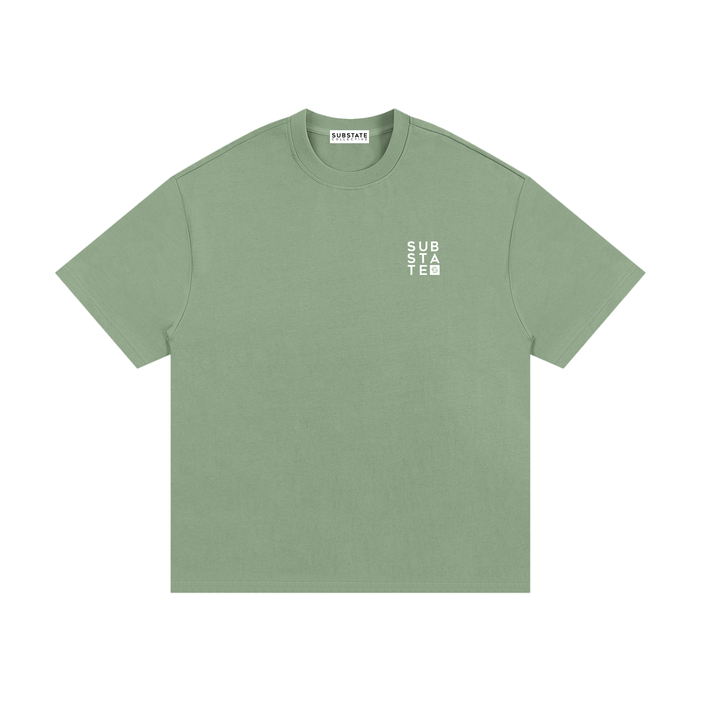 Substate Block Print Oversized Heavyweight Cotton T-Shirt