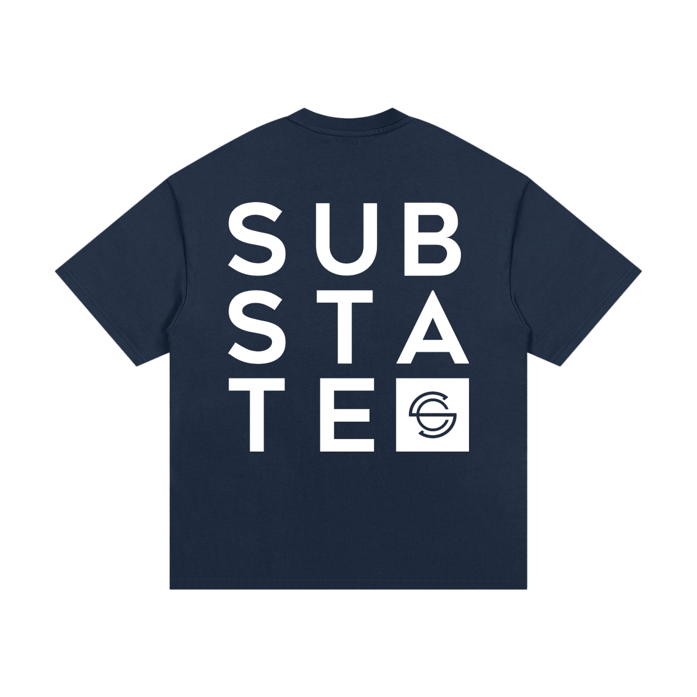 Substate Block Print Oversized Heavyweight Cotton T-Shirt