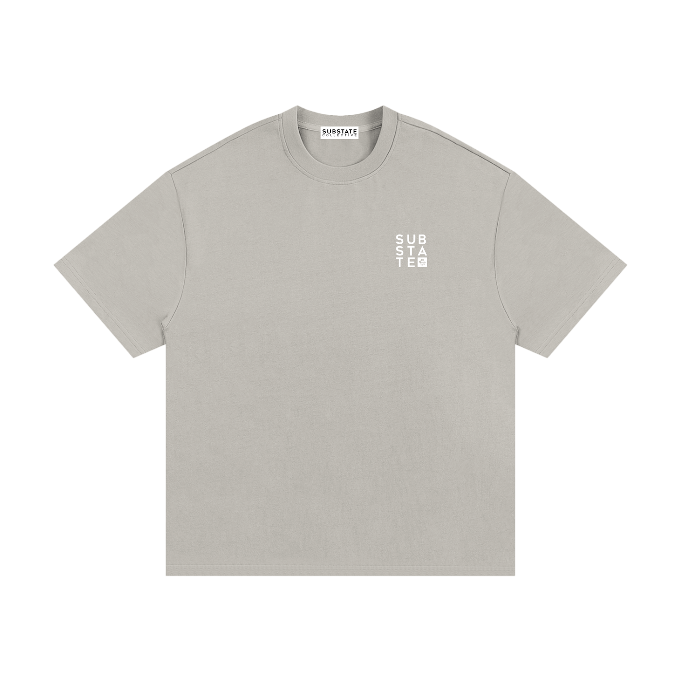 Substate Block Print Oversized Heavyweight Cotton T-Shirt