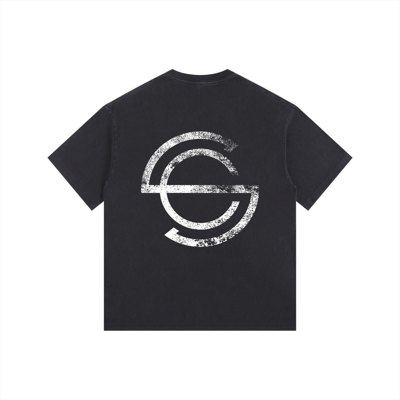 Substate Crest Vintage Washed Oversized Cotton T-Shirt