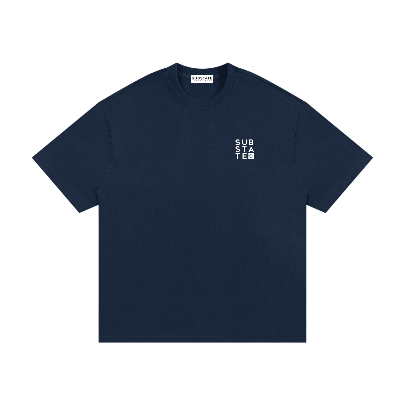 Substate Block Print Oversized Heavyweight Cotton T-Shirt