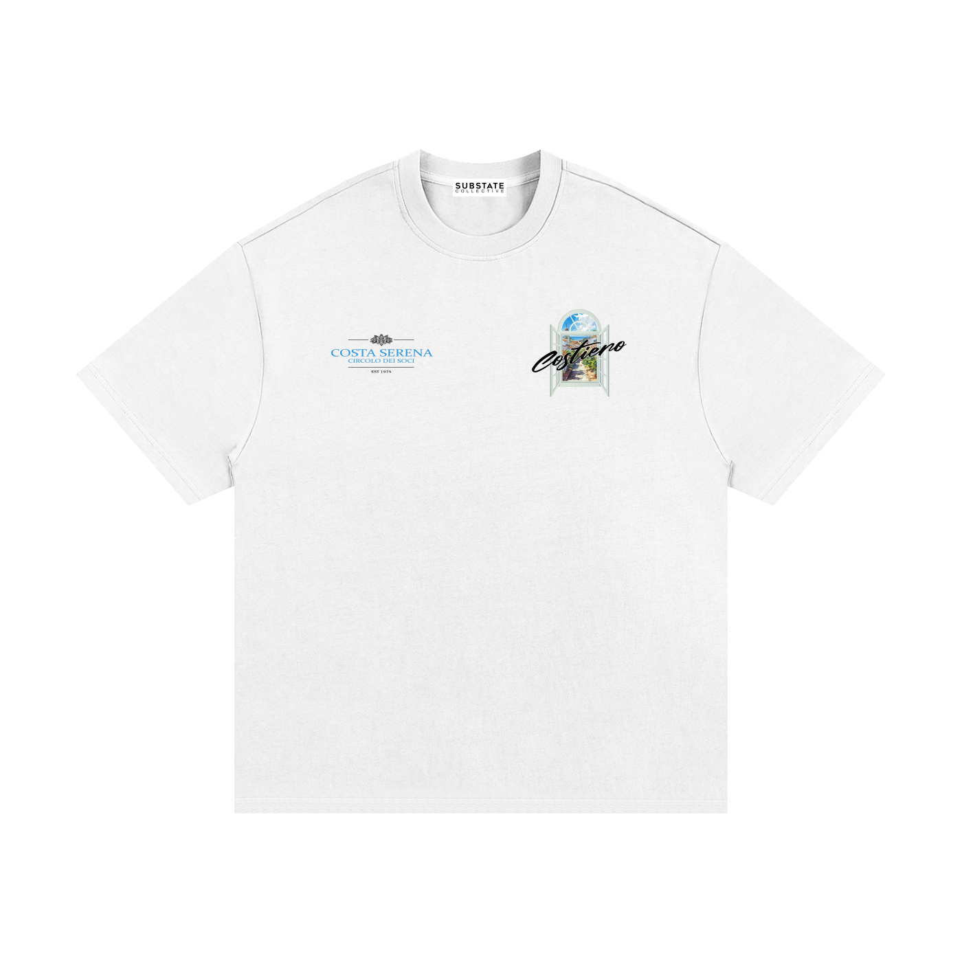SUBSTATE 'Costa Serena' Oversized Heavyweight Cotton T-Shirt